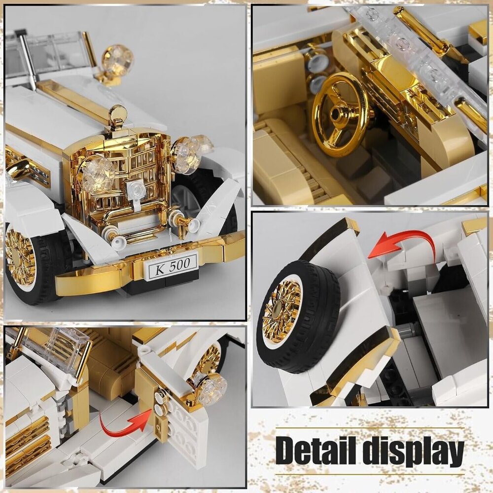 Classic Vintage Car K500 Model Vehicle Brick Set MOULDKING 10003 LEGO compatible - Picture 5 of 6